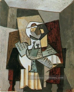 Nature morte au pigeon 1919 cubiste Peinture à l'huile